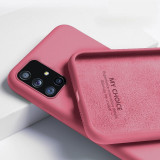 Soft Liquid Silicone Case For Samsung Galaxy A51 A71 A50 A70 S20 Ultra S10 Plus S10e Note 20 10 Lite S8 S9 Cover Coque