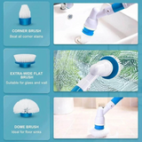 Electric Spin Power Scrubber With Extension Handle