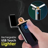 Ultra-thin Touch Sensor Cigarette USB Rechargeable Lighter