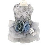 Pet dog Wedding dress