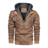 Casual Motorcycle PU Jacket Biker Leather Coats