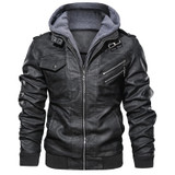 Casual Motorcycle PU Jacket Biker Leather Coats