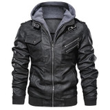 Casual Motorcycle PU Jacket Biker Leather Coats