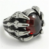 Dragon Eye Claw Gem Ring