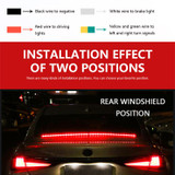 Car Tail Light Waterproof 12V Universal LED Turn Signal Strip Multiple Modes Car Brake Light
