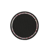 Car Cup Mat PVC Bling Car Cup Holder Anti-slip Crystal Rhinestone Mat Coaster Universal