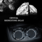 Car Cup Mat PVC Bling Car Cup Holder Anti-slip Crystal Rhinestone Mat Coaster Universal