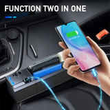 Car Seat Gap Storage Box with USB Port Charge Wire |SEMETAL