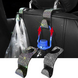 Car Seat Back Hook Universal Bling Car Seat Hanger Mount Clips Auto Accessories