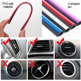 Car Chrome PVC Car Air Conditioner Vent Outlet Trim Decoration Strip