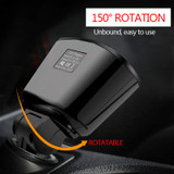 Car Charger, 12V Auto 2-Socket Cigarette Lighter Splitter