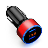 Dual USB Port Car Charger 5V 3.1A with Voltage Meter