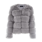 Womens Faux Fluffy Fur Coat