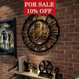 Industrial Gear Wall Clock Decorative Retro MDL Wall Clock Industrial Age Style Room Decoration Wall Art Decor