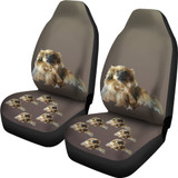 Tibetan Spaniel Car Seat Covers (Set of 2)