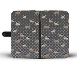 Pug Phone Case Wallet - Grey