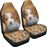Brittany Spaniel Car Seat Cover (Set of 2)
