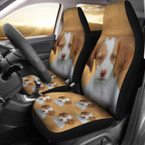 Brittany Spaniel Car Seat Cover (Set of 2)
