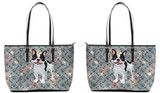 French Bulldog Leather Tote Bag
