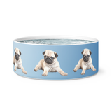 Pug Ceramic Dog Bowl