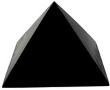 Shungite Pyramid 4 Inches, Contains Fullerenes for EMF Protection| Authentic Anti-Radiation Shungite Stone
