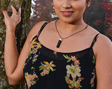 Raw Black Tourmaline Crystal Healing Pendant Necklace