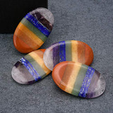 7 Chakra Healing Crystal Thumb Worry Stone