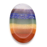 7 Chakra Healing Crystal Thumb Worry Stone