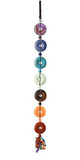 7 Chakra Gemstones Reiki Healing Crystals Hanging