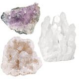 Healing Rock Crystal Clear Quartz Cluster Mineral Geode Druzy Specimen
