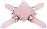 Pyramid & 7 Chakra Points Energy Generator,Reiki Healing Crystal Stone,Mixed Stone: