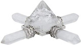 Pyramid & 7 Chakra Points Energy Generator,Reiki Healing Crystal Stone,Mixed Stone: