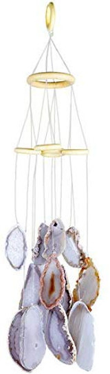 Amethyst Raw Stones Wind Chime Home Garden Decoration Figurine