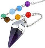 Stone Pendulum Dowsing Divitation Reiki Crystal Healing