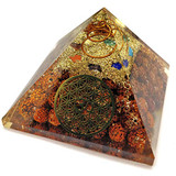 7 Chakra Orgone Energy Generator Pyramid for Vastu Correction Orgonite Pyramids