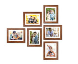 Decorative Set of 6 Individual Wall Photo Frame, White :
