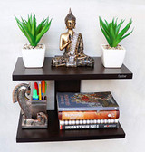 Wall Mounted Shelf Wenge Rack Decorative Display