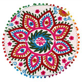 Cotton Round Gaddi Floor Cushion Cover