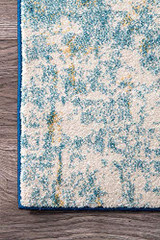 Polyester Yarn 3D Printed Vintage Persian Carpet with Anti Slip Backing for Bedroom/Living Area/Home (4X 5 ft, Multicolour)