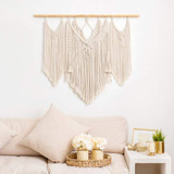 Large Macrame Wall Hanging Decor Boho Chic Tapestry Luxurious Woven Home Decoration for Apartment Bedroom Living Room Gallery Perfect Handmade Gift Ideas, 36"x29": Home & Kitchen
