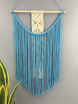 Boho Handmade Macrame Wall Hanging Bedroom Tapestry,15.7 x 27.5 Inches,