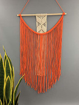 Boho Handmade Macrame Wall Hanging Bedroom Tapestry,15.7 x 27.5 Inches,