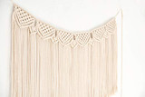 Macrame Woven Wall Hanging Fringe Garland Banner Decor Bohemian Home Decoration for Apartment