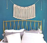 Macrame Woven Wall Hanging Fringe Garland Banner Decor Bohemian Home Decoration for Apartment