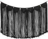 Macrame Woven Wall Hanging Curtain Fringe Garland Banner