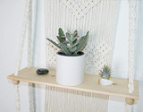Macrame Wall Hanging Shelf - Boho Indoor Hanging Wall Decorative Bohemainmain