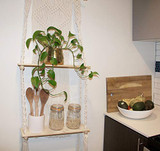 Macrame Wall Hanging Shelf - Boho Indoor Hanging Wall Decorative Bohemainmain