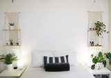 Macrame Wall Hanging Shelf - Boho Indoor Hanging Wall Decorative Bohemainmain