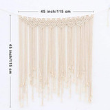 Macrame Wall Hanging Large Cotton Handmade Woven Wall Hanging Macrame Wall Hanging Large Cotton Handmade Woven Wall Hanging