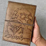 Handmade Eagle Brown Leather Journal